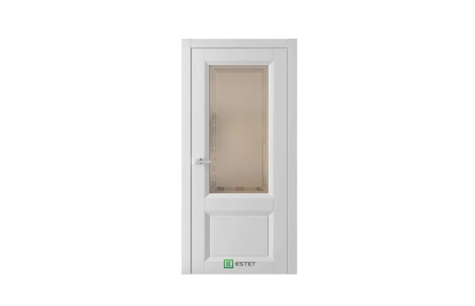 Межкомнатная дверь Mantone 4 RAL7047 стекло бронза 7 ДВЕРЕЙ