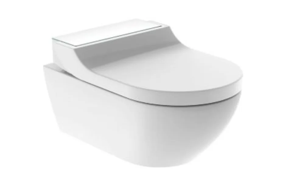 Комплект унитаз и крышка-биде GEBERIT AquaClean Tuma Comfort 146.294.SI.1 (панель белое стекло) АКВАМЕТРИЯ