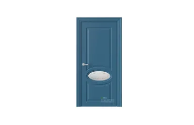 Межкомнатная дверь Novella N38 RAL5009 стекло 7 ДВЕРЕЙ