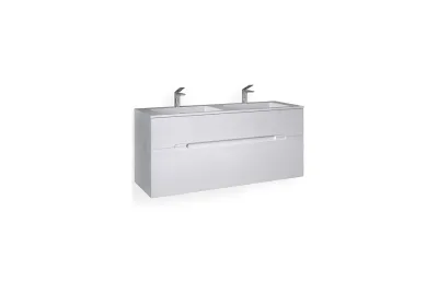 Тумба с раковиной Jorno Modul 120 см Mоl.01.122/P/W белая МОСПЛИТКА