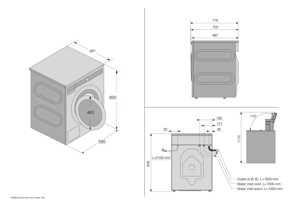 Стиральная машина ASKO W7124XXLW загрузка 12 кг СТУДИЯ БЫТОВОЙ ТЕХНИКИ HAUSTEK