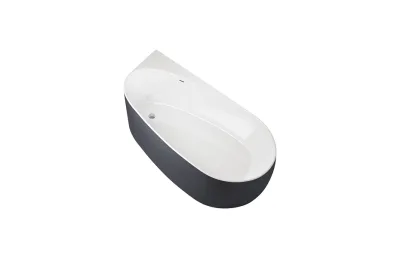 Акриловая ванна Allen Brau Priority 170x80 2.31002.20/AM белый глянец (панель антрацит) МОСПЛИТКА