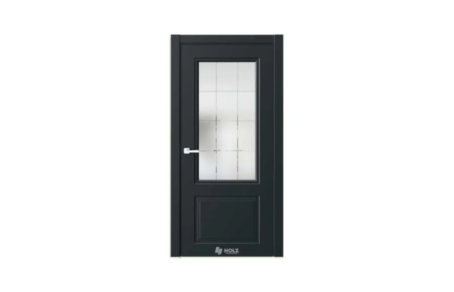 Neo Classic N4 Черный RAL9005 стекло 7 ДВЕРЕЙ