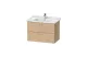 Тумба с раковиной Duravit Xbase 80 см XB618603030 дуб европейский МОСПЛИТКА