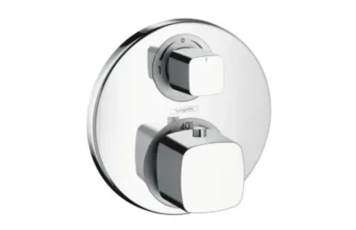 Термостат с запорным/переключающим вентилем Hansgrohe Metris Ecostat E 31573000 АКВАМЕТРИЯ