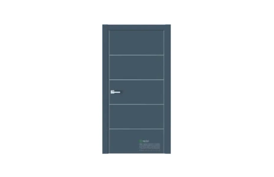 Межкомнатная дверь Urban U27 RAL5008 7 ДВЕРЕЙ