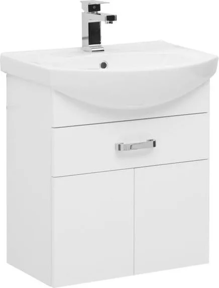 AQUANET Ирис 60 Тумба для ванной комнаты с раковиной (1 ящик, 2 дверцы) АТЕЛЬЕ ВАННОЙ КОМНАТЫ