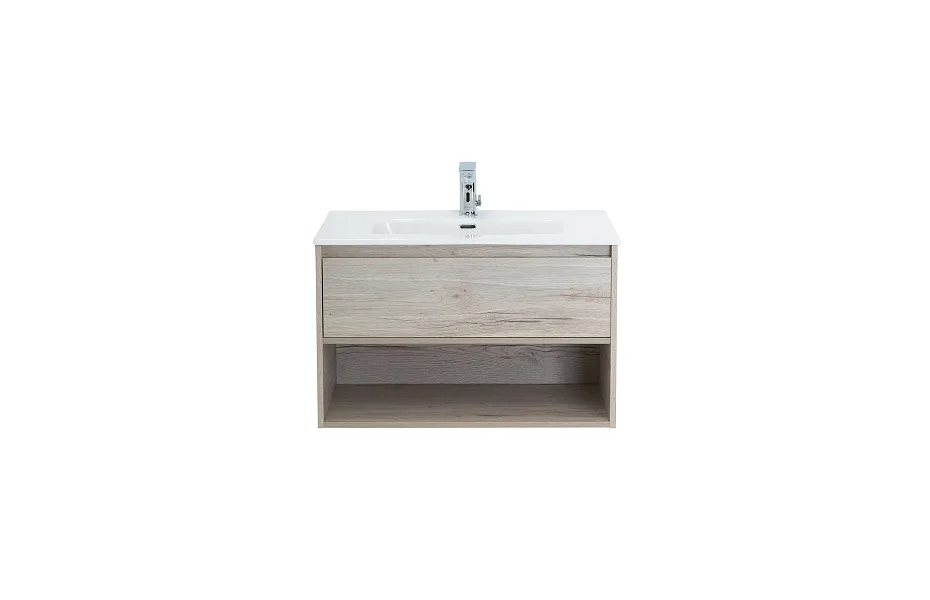 Тумба с раковиной BelBagno Kraft 80 см KRAFT-800-1C-SO-RGB rovere galifax bianco МОСПЛИТКА
