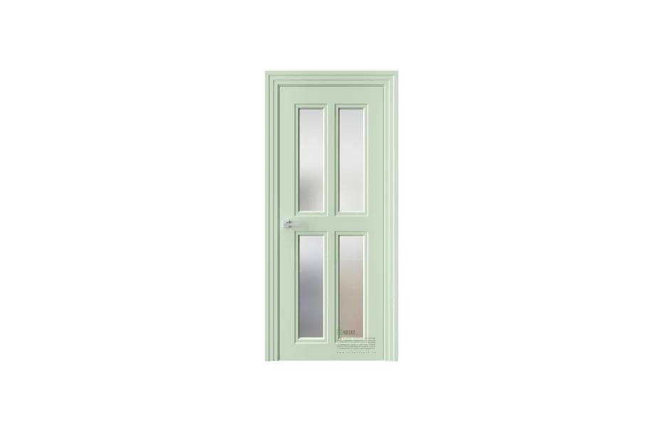 Межкомнатная дверь Novella N24 RAL6019 стекло 7 ДВЕРЕЙ