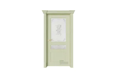 Межкомнатная дверь Provence Мирбо 4 Фрезия Олива золотая стекло 7 ДВЕРЕЙ