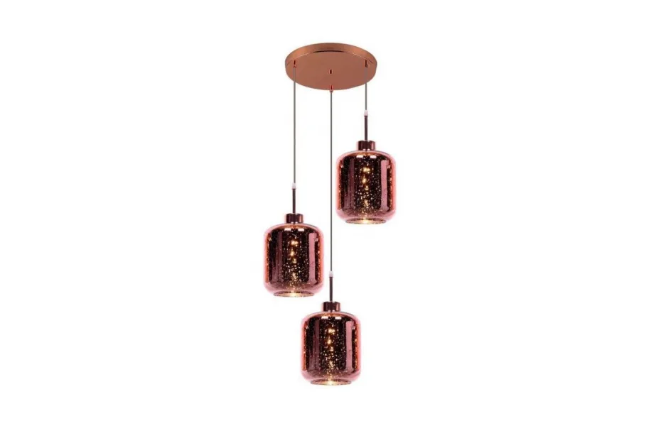 ПОДВЕСНАЯ ЛЮСТРА LUMINA DECO ALACOSMO LDP 6811-3 RD R.GD МОСПЛИТКА