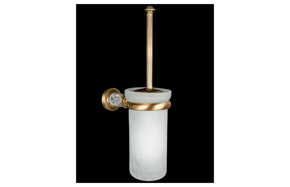 BOHEME Murano Crystal Ершик для унитаза, настенный, бронза АТЕЛЬЕ ВАННОЙ КОМНАТЫ. САМАРА