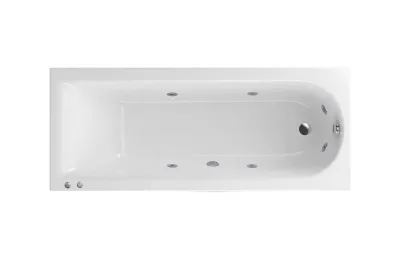 Акриловая ванна Excellent Actima Aurum Hydro 150х70 см WAEX.AUR15.HYDRO.CR с гидромассажем, белая МОСПЛИТКА