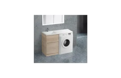 Тумба с раковиной BelBagno KRAFT-LVD-580/1200-2C-PIA-RNN rovere nebrasca nature МОСПЛИТКА