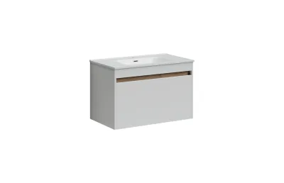 Тумба с раковиной Sancos Smart, 79 см., эмаль белый, SM80W МОСПЛИТКА