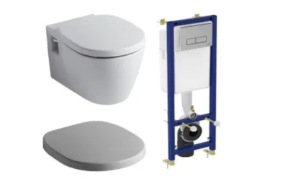 Комплект инсталляции Ideal Standard W3710AA, подвесного унитаза Ideal Standard Connect с крышкой SoftClose W880101 АКВАМЕТРИЯ