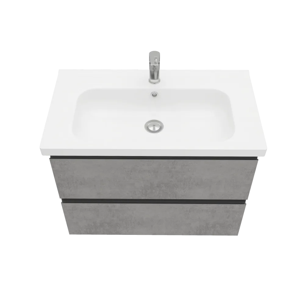 Тумба подвесная ELECTRA 80 под умыв-к Creavit Ideal 80, хромикс серебро, LE-WCAB-80-123 56,50x77,40, светло-серый LAPARET