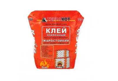 Клей ТЕРРАКОТ усиленный жаростойкий 5 кг. ПАР МАСТЕР