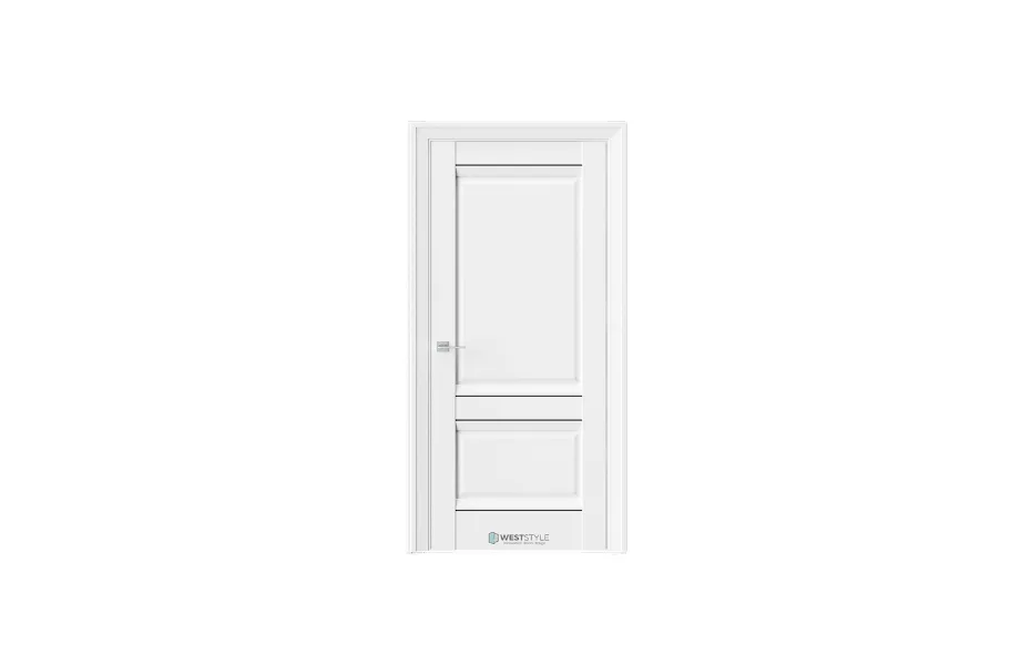 Межкомнатная дверь PL 10F Emlayer Белый молдинг 7 ДВЕРЕЙ