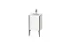 Тумба с раковиной Duravit XViu XV4068LB222 43 x 31 x 59.1 см подвесная, белый глянцевый/черный матовый МОСПЛИТКА