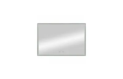 Зеркало Art&Max Arezzo 120 см AM-Are-1200-800-DS-FC-H-Nero с подсветкой, черный МОСПЛИТКА
