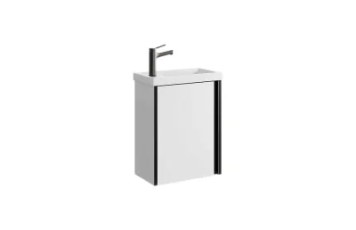 Тумба с раковиной Aqwella Urban 43 см URB0145W белая МОСПЛИТКА