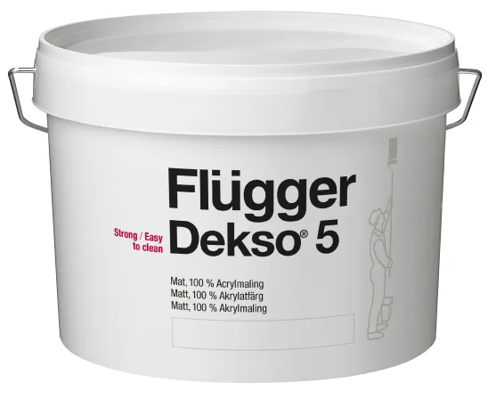 100% акриловая краска для внутренних работ Flugger Dekso 5 base 1, 0,75л КРАСКИ FLUGGER