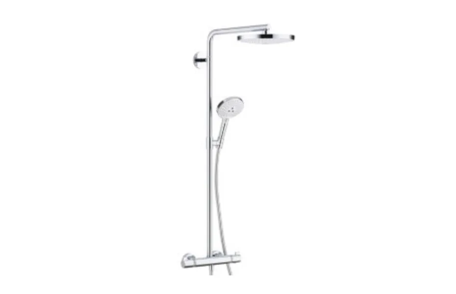 Душевая система Hansgrohe Raindance Select S 240 2 jet Showerpipe хром/белый 27129400 АКВАМЕТРИЯ
