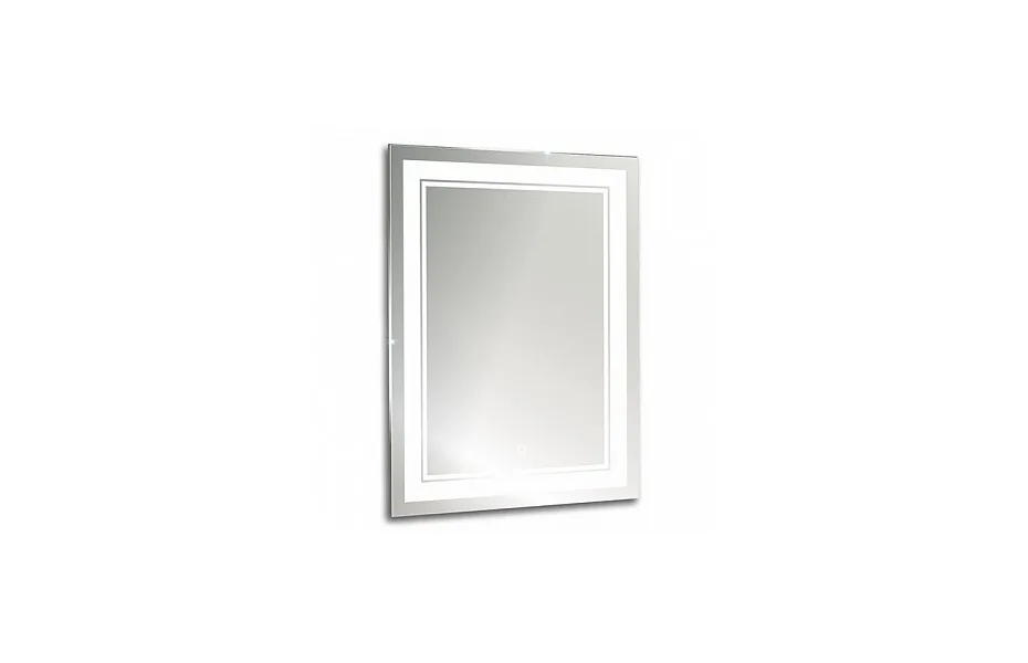 Зеркало Aquanika Quadro 60х80 см AQQ6080RU02 с подсветкой и сенсорным выключателем МОСПЛИТКА
