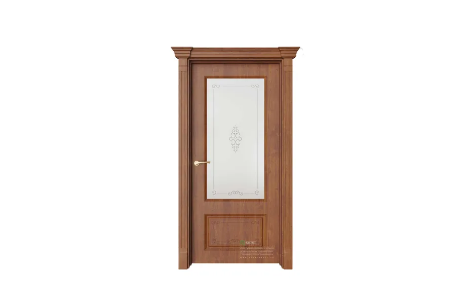 Межкомнатная дверь Provence Эвиза 2 Деко Вензель Золотой дуб стекло 7 ДВЕРЕЙ