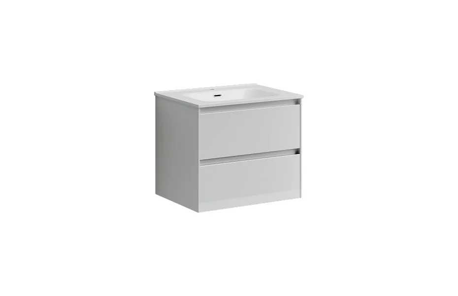 Тумба с раковиной Sancos Cento, 59 см., эмаль белый, CN60W МОСПЛИТКА