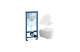 Комплект Bocchi V-Tondo 1416-001-0129 подвесной унитаз + инсталляция Grohe Rapid SL 38772001 МОСПЛИТКА