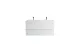 Тумба с раковиной Cezares Molveno 46 120 см MOLVENO 46-120-2C-SO-2-BG bianco ghiaccio МОСПЛИТКА