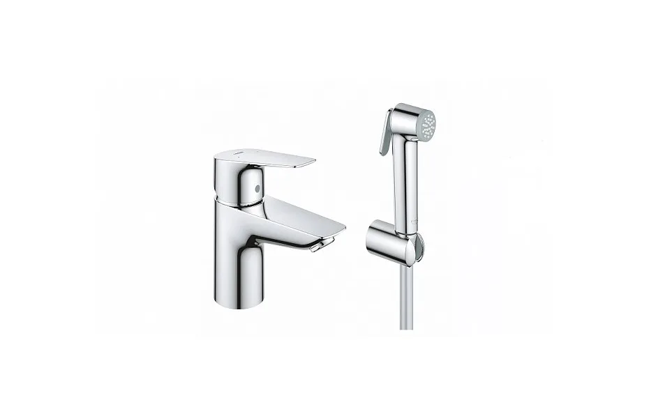 Смеситель Grohe BauEdge 23757001 для раковины с гигиеническим душем, хром МОСПЛИТКА