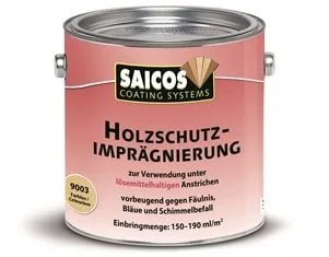 Защитная пропитка для древесины Holzschutz-Impragnierung SAICOS. МАСЛА, КРАСКИ, КЛЕЙ
