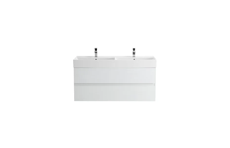 Тумба с раковиной Cezares Molveno 46 120 см MOLVENO 46-120-2C-SO-2-BG bianco ghiaccio МОСПЛИТКА