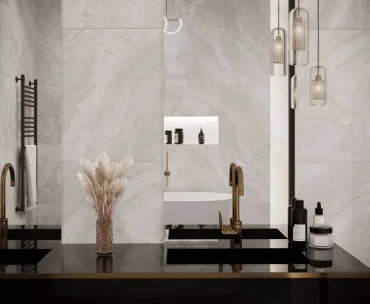 Titan white Керамогранит cтруктурный 60x120 LAPARET