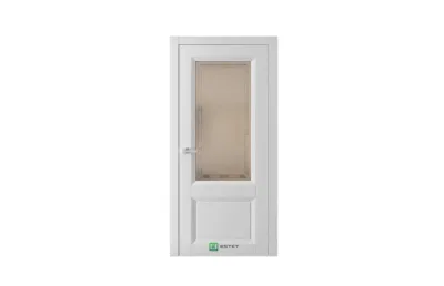 Межкомнатная дверь Mantone 4 RAL7047 стекло бронза 7 ДВЕРЕЙ