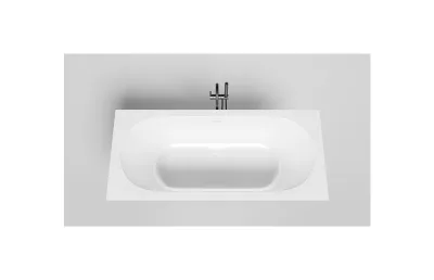 Ванна из искусственного камня 180х80 см Salini Ornella 103511G белая МОСПЛИТКА