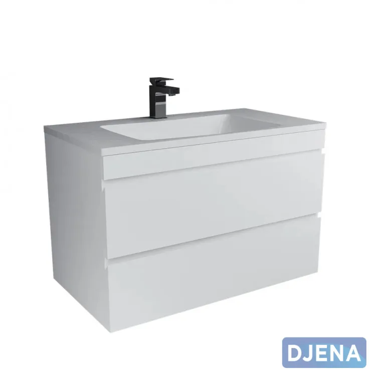 Тумба Djena Окант NEW 100 подвесная 2 ящика ООО ФИРМА САНТЕХНИКА