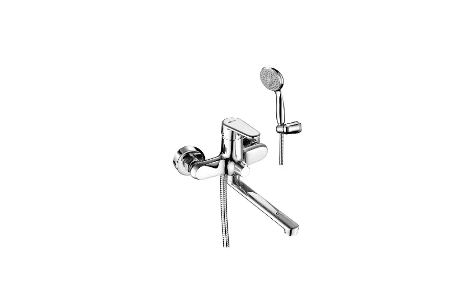 Смеситель для ванны с душем Lemark Point LM0317C хром глянец МОСПЛИТКА