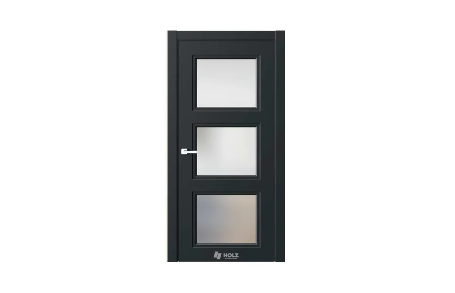 Neo Classic N6 Черный RAL9005 стекло 7 ДВЕРЕЙ