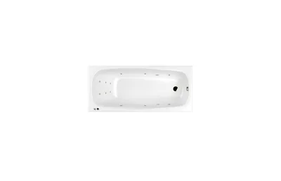 Акриловая ванна 180х80 см Whitecross Layla Slim Line 0122.180080.100.LINE.BR с гидромассажем МОСПЛИТКА