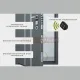 ЗАМОК НЕВИДИМКА ТИТАН-BATTERY INTERNAL BIOMETRIC (усиленный привод) МИР ЗАМКОВ