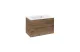Тумба с раковиной Vincea Mia 800 подвесная, 79см, 2 выкатных ящик soft close, V.Oak МОСПЛИТКА