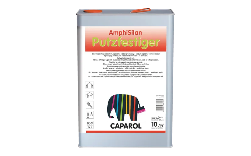 Грунтовка для наружных и внутренних работ Caparol Amphisilan Putzfestiger, 10 л КАПАРОЛ ЦЕНТР САМАРА