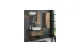 Тумба с раковиной Comforty Кёльн-75 дуб темный 00004149065 с черной столешницей МОСПЛИТКА