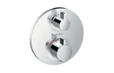 Термостат с запорным/переключающим вентилем Hansgrohe Ecostat S 15758000 АКВАМЕТРИЯ