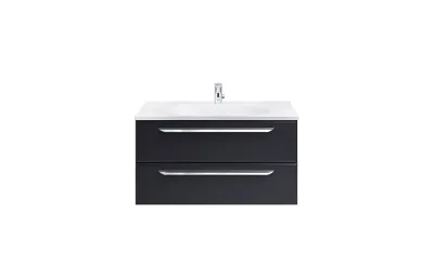 Тумба с раковиной Cezares Eco 75 см ECO-750-2C-SO-GR-P grafito МОСПЛИТКА