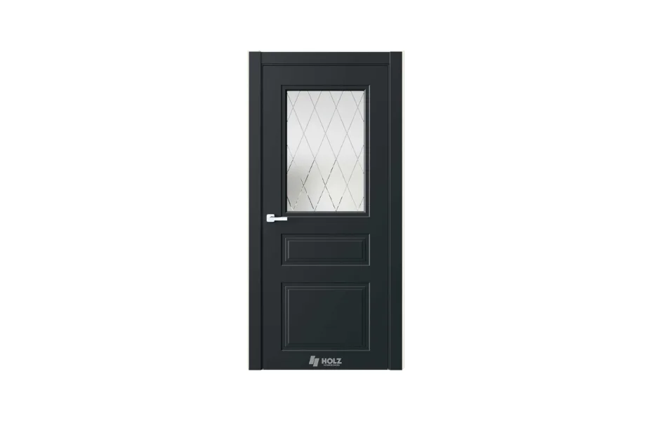 Neo Classic N12 Черный RAL9005 стекло 7 ДВЕРЕЙ